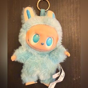 Blue Plush Keychain